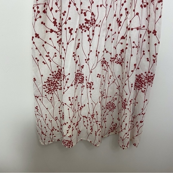 Point Zero dress pure cotton floral white red empire waist floral lightweight - Picture 8 of 16